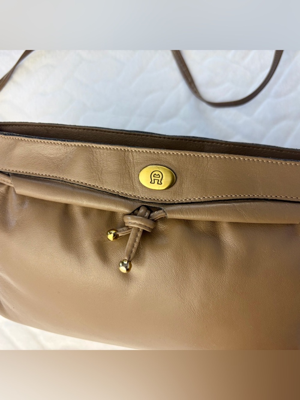 Vintage 80s Etienne Aigner iconic Leather rare Crossbody convertible Clutch - Picture 4 of 7